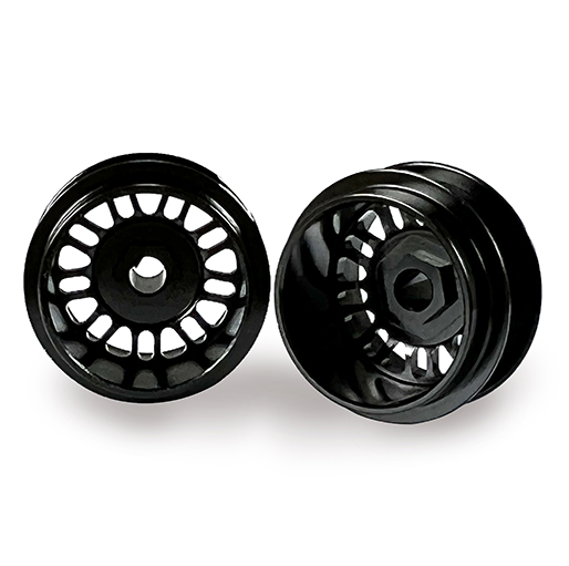 Staffs STAFFS110 BBS Style Deep Dish Rear Wheels Black 15.8x10mm